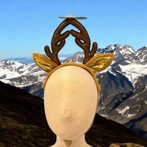 Merry Bright PET Headpiece Dog Reindeer Costume "hat"‎ Holiday Christmas S/M